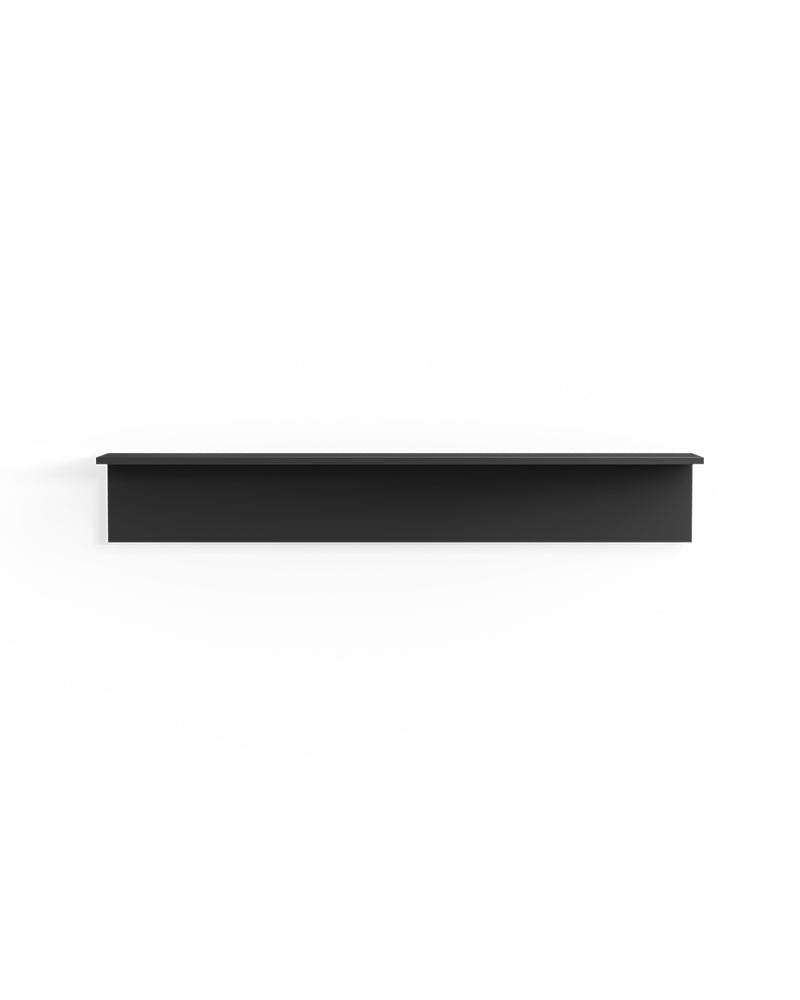 Display Black - Ράφι 130εκ σε μαύρο μελαμίνη